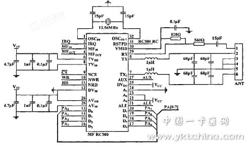 RFID 射頻讀寫器硬件電路原理圖